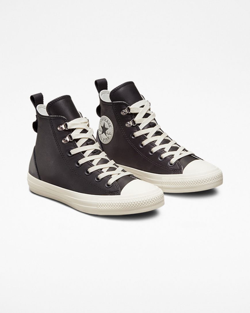 Tenisi Inalti Dama Converse Chuck Taylor All Star Piele Hike Negrii | RO 13GN0L562